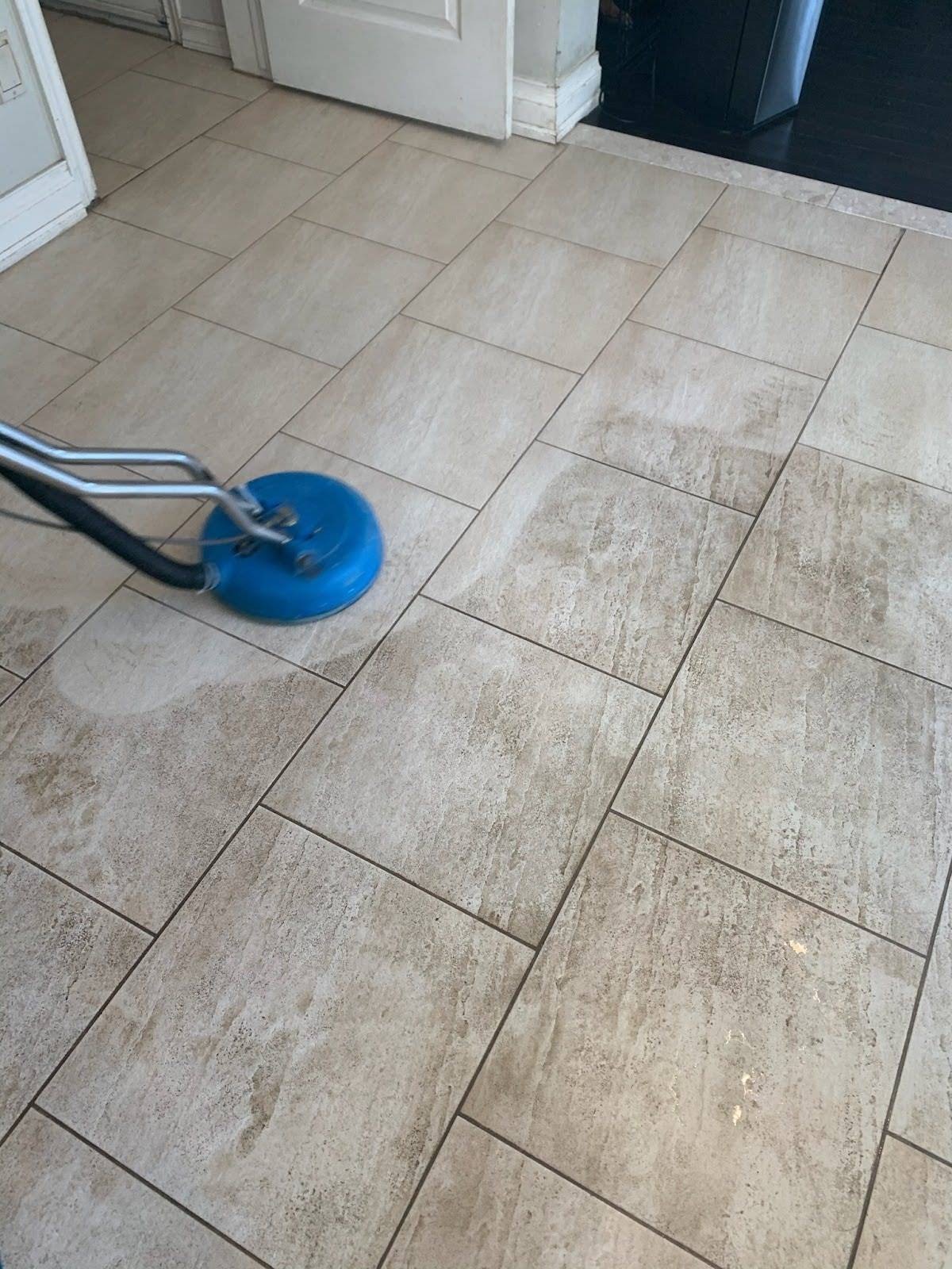 Amazing Results cleaning the Tile and Grout at a home in Oakville, Ontario.